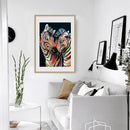 Colorful Zebras 5D Full Round Diamond Painting Embroidery DIY Craft