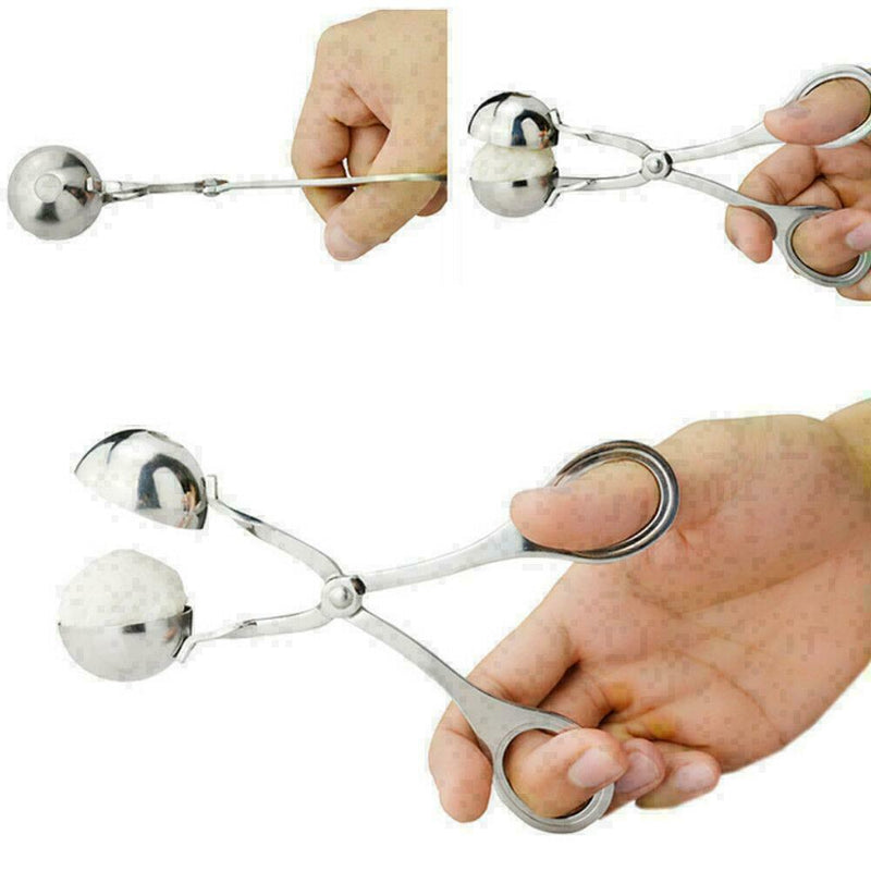 Non Stick Steel Stuffed Meatball Clip Maker Cooking B7O3 D4G3 Mold Kitchen R8O1