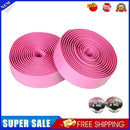 2PCS Cycling Road Bike Sports Cork Handlebar Tape+ 2 Bar plug pink