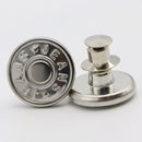 Replacement Jeans Button Kit 17mm No Sewing Metal Denim Buttons Repair Combo