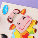 Kid Cartoon Animals Dimensional Puzzle Puzzle Force Children Jigsaw Puzzle