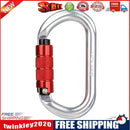 25KN O Shape Safety Auto Master Lock Carabiner Outdoor Rock Climbing Buckle