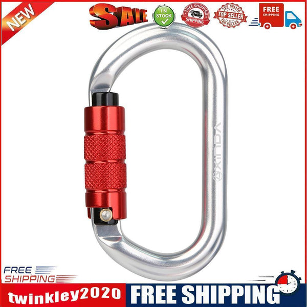 25KN O Shape Safety Auto Master Lock Carabiner Outdoor Rock Climbing Buckle