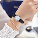 Luxury Watch Women Quartz Casual Thin Leather Strap Square Watch (4