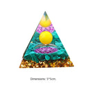 Orgonite Pyramid Healing Chakra Reiki Meditation Orgone Energy Generator Cr