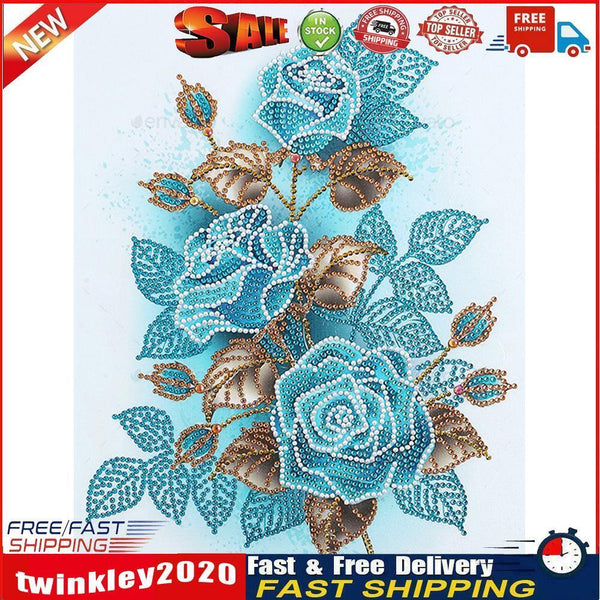 5D DIY Part Special Shaped Drill Diamond Painting Flowers Drawing Newly