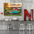 DIY Paint By Number Kit Sunset Scenery in Autumn No Frame for Home Decor