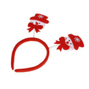 Home Decoration Cute Christmas Theme Headband Kids Head Clasp(Snowman)