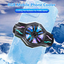 #A RGB Semiconductor Mobile Phone Radiator Fan Portable Cell Phone Game Cooler R