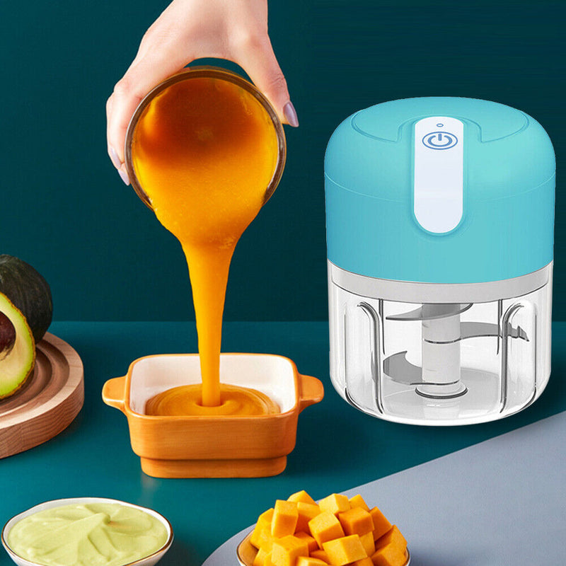 #A 250ml Mini Electric Garlic Chopper Seasonings Mincer Food Chili Vegetable Cut