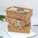 Kraft Paper Box Clear Windowed Christmas Cookie Cookies Snacks Package Gift Box