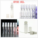 5pcs/Lot 5ml Glass Empty Refillable Pump Spray Bottle Perfume Travel U0M6