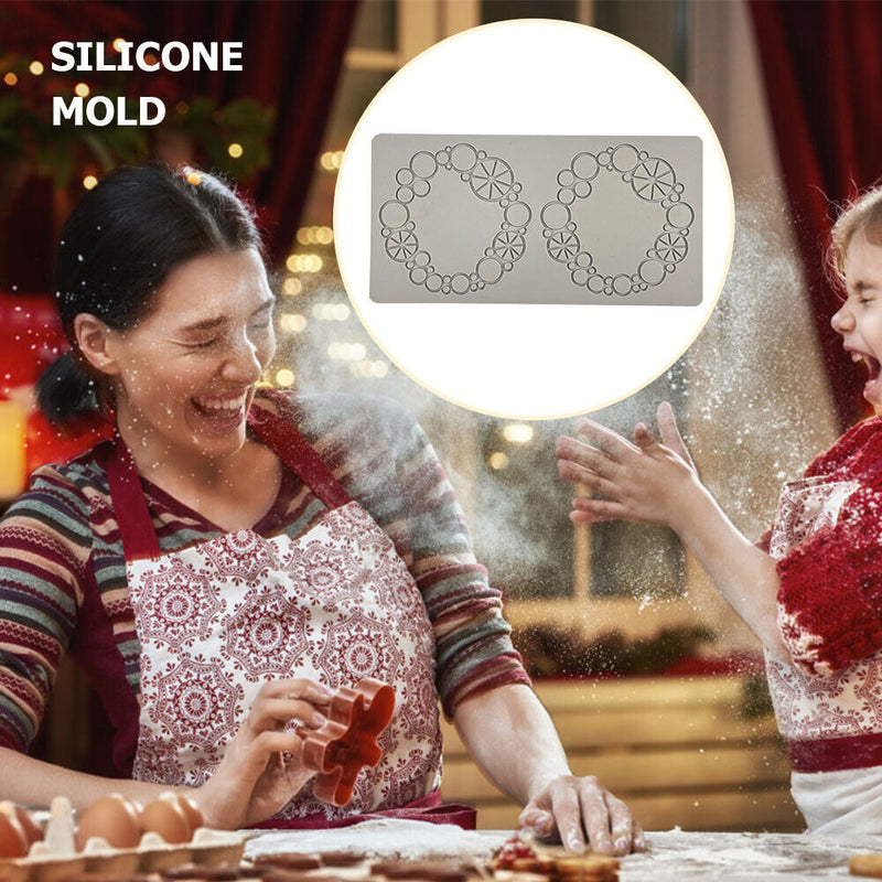 #A Wedding Cake Silicone Flower Lace Fondant Mold Sugar Craft Icing Mat Decorati