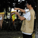 Camping Tent Bunting Pennant Outdoor Scene Layout Triangle Hanging Flag (C)
