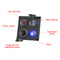 4 in 1 Switch Panel Voltmeter USB RV Car Waterproof Switch (Red Light) Newly