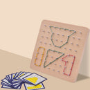 Montessori Geometric Nail Board Creative Children Imagination Educational T