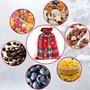 Christmas Buffalo Plaid Drawstring Bag DIY Mini Storage Bag for Wedding Favor