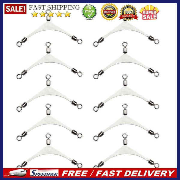 10pcs/lot American 3 Way Fishing Jig Head Swivels Rolling Pole Fishing Connector