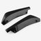 2pcs Car Rear Bumper Spoiler Canards Scratch Protector Diffusers (Black)