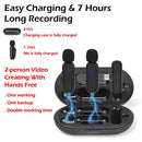 USB-C Clip On Microphone Lapel Mic Lavalier Microphone Wireless Noise Reduction