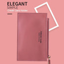 Name Card Holder Mini Business Wallet Pure Color Credit Card Holder Short Purse