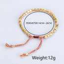 Jewelry Cotton Thread Bracelets Braided Bangles Lucky Rope Copper Beads