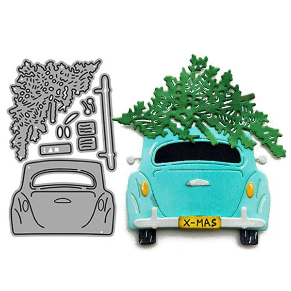 Christmas DIY Tree Car Metal Cutting Dies Stencil Scrapbook Paper Craft