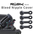 20pcs RISK Bicycle Bleed Nipple Screw Cap Oil Disc Brake Dust Cover (Black)