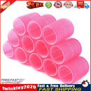 12pcs Self Grip Hair Rollers Hairdressing Home Use DIY Hair Curlers (44mm) Newly