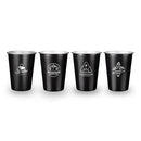 #A 350ml 4pcs Stainless Steel Camping Cup Coffee Tea Beer Wine Drinking Water Mu