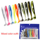 10pcs 7cm 2g Worm Fishing Lures Artificial Crankbait Soft Baits Fishing Tackle