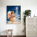 DIY Rhinestone Little Girl Full Round Drill Diamond Painting Mosaic Home De