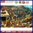 1000pcs DIY Bustling Downtown Paper Puzzle Educational Jigsaw Assembling To