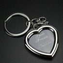 Heart-shaped Photo frame Key Holder key chain bag keyring Gift Pendants I0X1