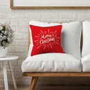 1pc Polyester Peach Skin Pillowcase Throw Pillow Case for Christmas Gift 45x4