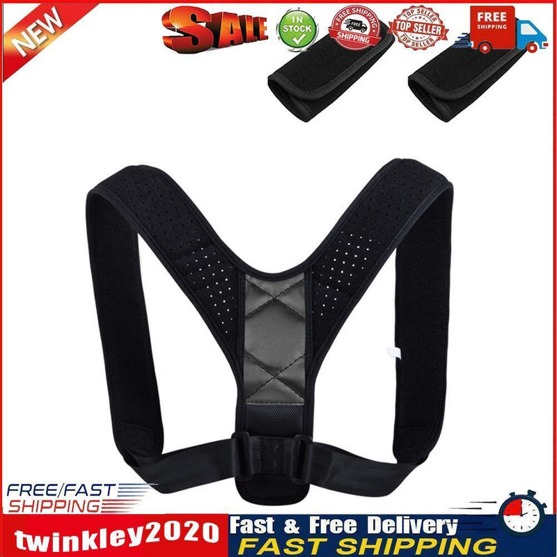 Adjustable Posture Corrector Women Men Belt (One Size with Shoulder Pad) Newly