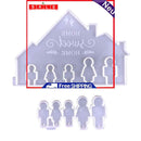 Key Chain Silicone Mold Family Key Storage Board for Door Entrance Wall Hanging