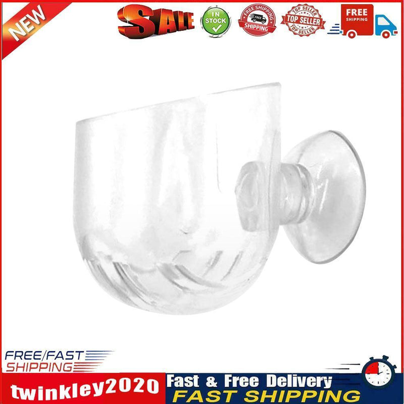 Aquarium Transparent Acrylic Red Worm Cup Hang Feeding Food Container (A) Newly