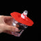 Torx Silicone Cup Cover Heat-resistant Reusable Cartoon Lid (Red Snowman)