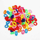 100Pc Girl Kid Colorful Elastic Rope Ring Hairband Hair L6C0 M4K5 H S3Q1 V0P2