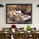 5D DIY Diamond Painting Sleeping Old Couple Full Square Drill Crafts Decorative