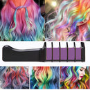 Hair Chalk Disposable Hair Dye Washable Healthy Hair Dyeing Brush (Purple) Newly
