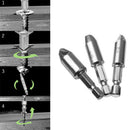 5pcs Damaged Screw Extractor Drill Bit Set Broken Bolt Remover + Drill Chuck