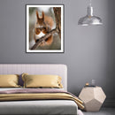 5D DIY Squirrel Full Round Drill Mosaic Diamond Painting Rhinestone Crafts Dr