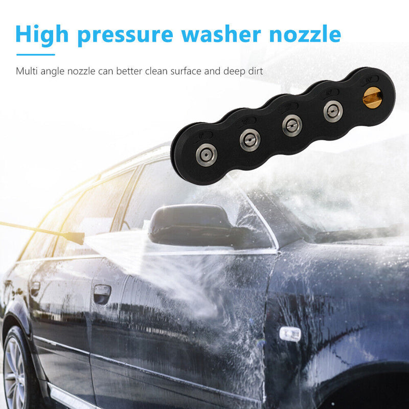 Stainless Steel Pressure Car Washer Sprayer Nozzle Tip for Auto (5 Nozzles)