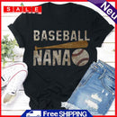 Independence Day Print Baseball Nana T-Shirt (Black S)
