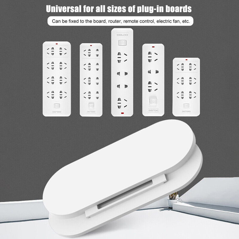 Adhesive Paste Wall Hanging Socket Holder Power Strip Organizer Storage Shelf