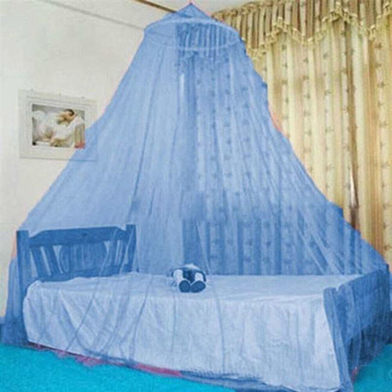 Children Bed Canopy Hanging Mosquito Net Princess Dome Bed Tent (Blue) Newly