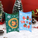 12pcs Christmas Pillow Shaped Paper Gift Boxes Santa Claus Deer Snowman Favour~