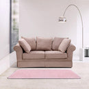 3pcs Fluffy Rugs Anti Slip Doormat Carpet Floor Mat(Pink)